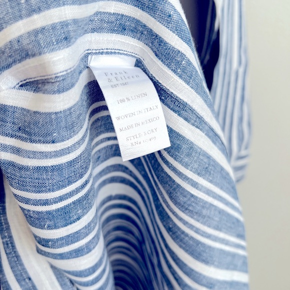 Frank & Eileen Blue and White Striped Midi Dress Reasonable offers considered! - Picture 5 of 5